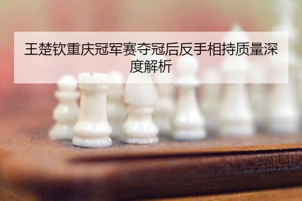 王楚钦重庆冠军赛夺冠后反手相持质量深度解析
